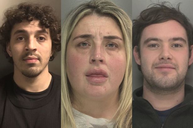 Aaron Denham, Christina Rowlands and Robert Seville