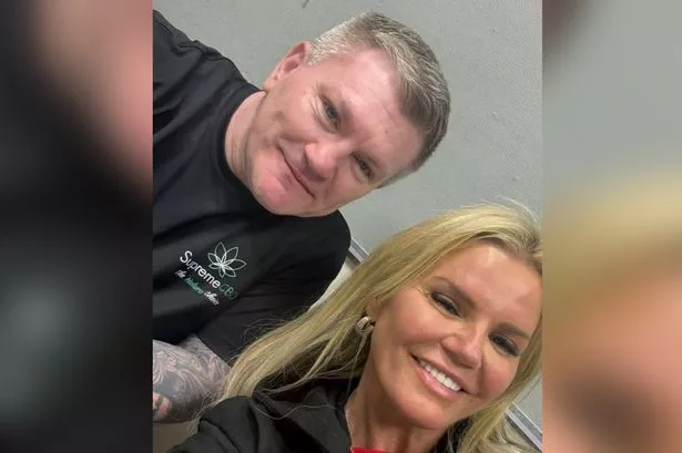 Kerry Katona pictured with Ricky Hatton
