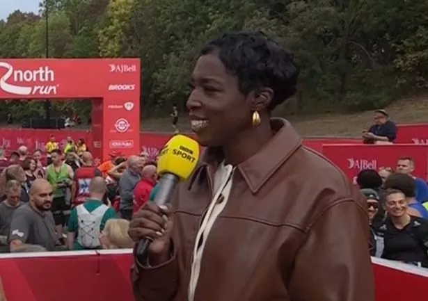 BBC's Jeanette Kwakye at the Great North Run