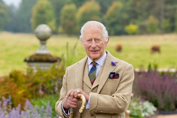 This portrait of the King was unveiled today by the Princess Royal at the Scottish Parliament in Edinburgh