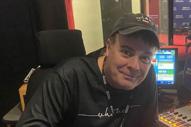 Simon Logan at the BBC Newcastle studios