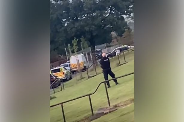 Police descended on Breightmet on Thursday night