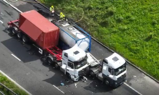 The scene of the fatal crash that claimed the life of Danny Aitchison 