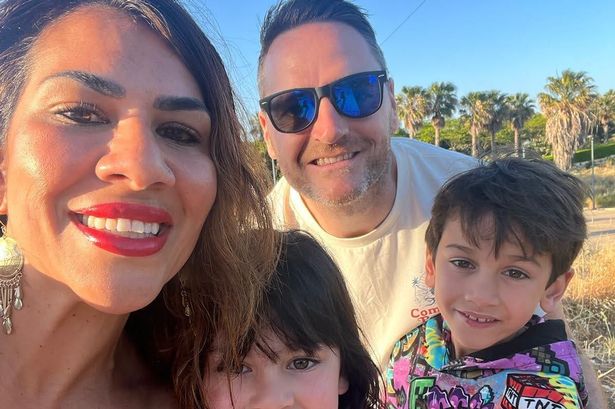 Raina Heverin with her husband Michael and children Kim and Aaliyah