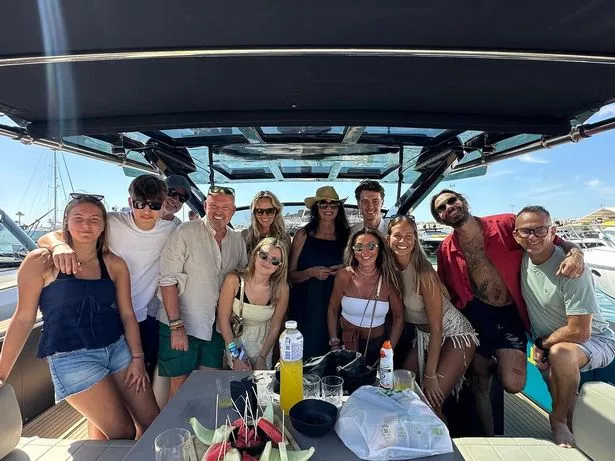 Charlie Brooks holidays in Ibiza with family and friends