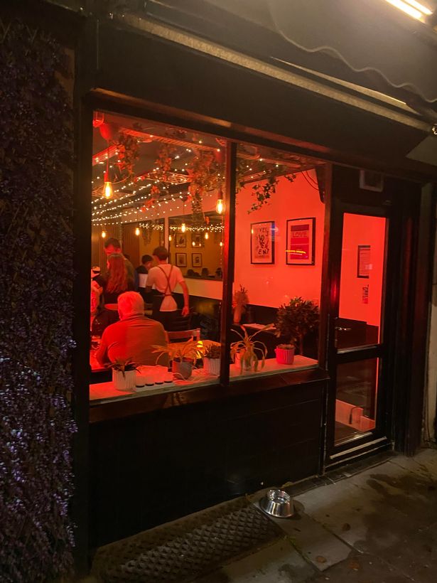 The view into Cressington Wine Bar 