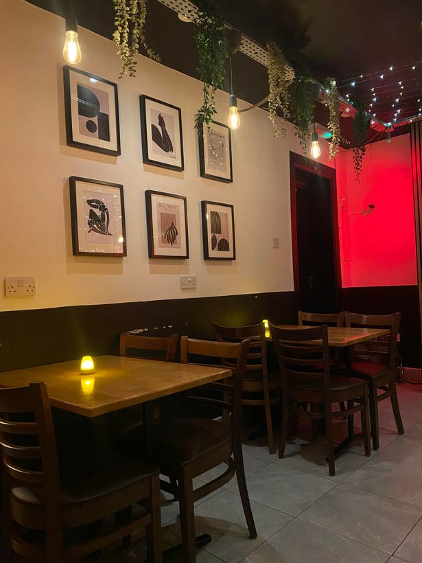 Seating at the wine bar 