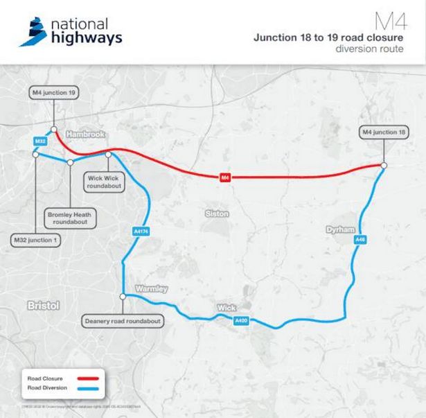 National Highways has put a diversion in place