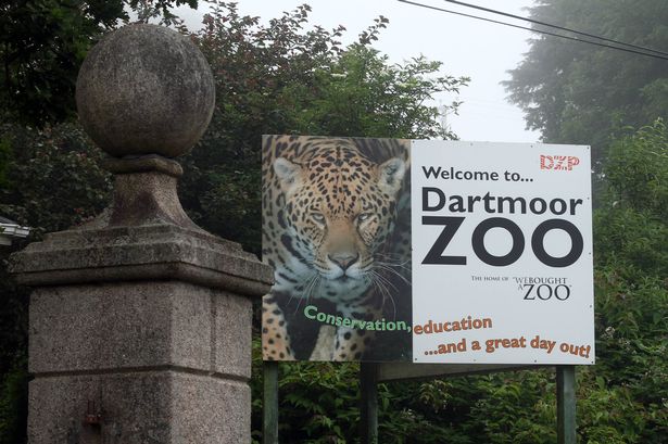 Entrance to Dartmoor Zoo. 