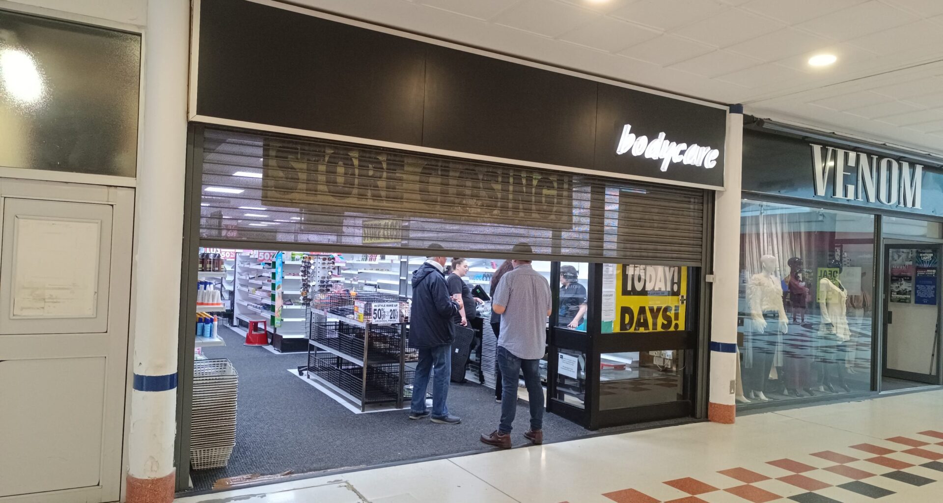 Beauty chain Body Care Shuts Salford Shopping Centre store