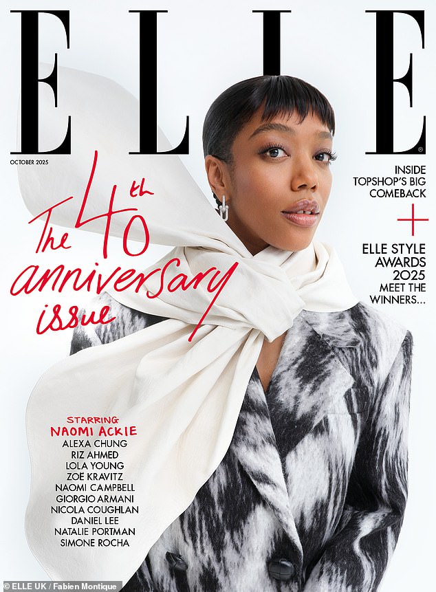 Gracing the cover of ELLE Magazine 's October issue, Naomi spoke to her friend and fellow actor, Zoë Kravitz, about the challenges faced by women of colour in the industry