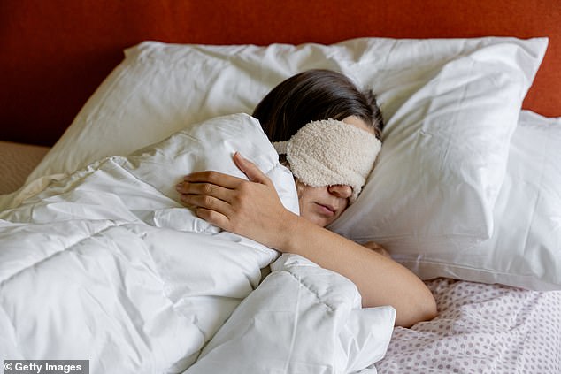 Finally, she revealed that she would 'never trade sleep for productivity' - meaning that sleep is absolutely essential for our health and well-being (stock image)