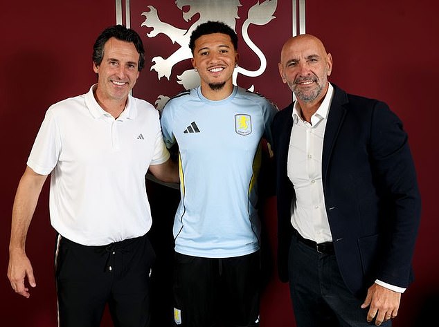 Aston Villa CONFIRM signing of Manchester United outcast Jadon Sancho on deadline day loan deal