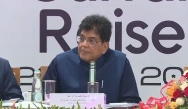Piyush Goyal (pictured) on Sunday, during a meeting with a UAE trade delegation in Mumbai