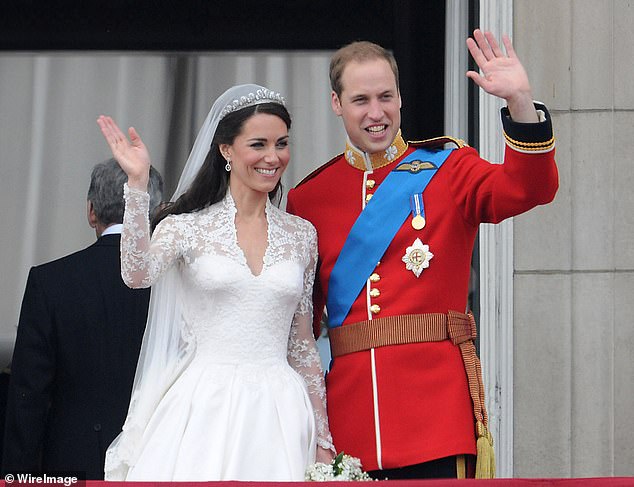 Prince William and Kate Middleton wave to well wishers on their wedding day. Writing in his biography about William and Harry and their wives - titled Brothers and Wives - royal author Christopher Andersen revealed details about the big day