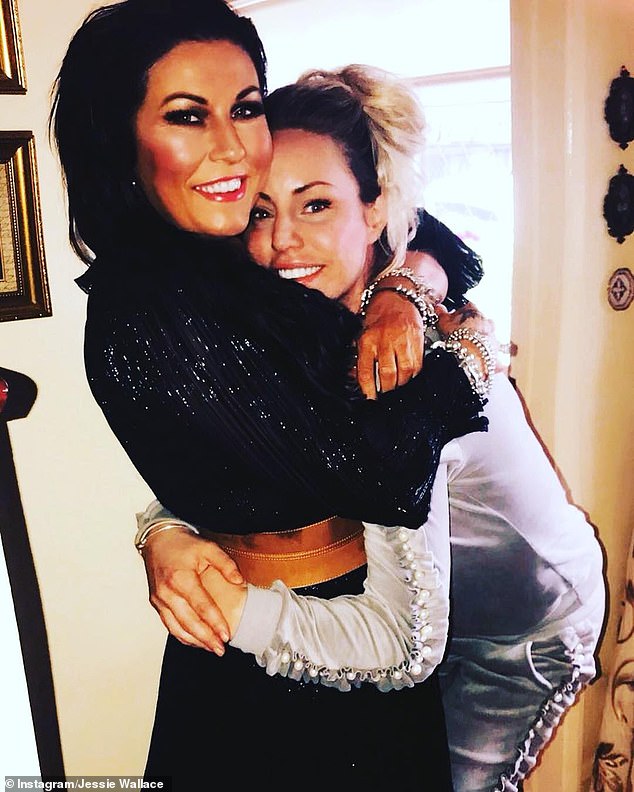 Danielle with her soap star half-sister Jessie Wallace in 2019