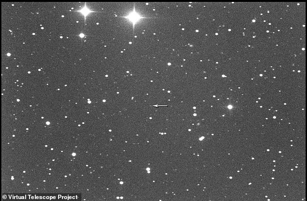 The asteroid was spotted by the Virtual Telescope Project, which managed to take an image of the rock while it was 2.4 million miles (3.9 million km) from Earth.