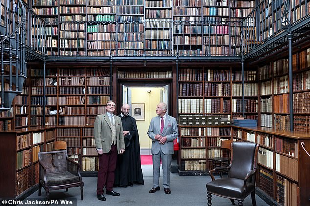 The library was packed full of religious texts, with some dating back to the 17th century