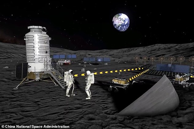 China announced plans to build a nuclear plant on the moon to power a research station planned with Russia in 2028