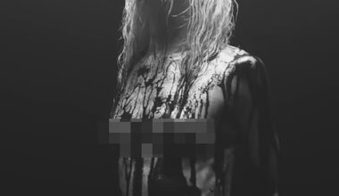 The Pretty Reckless frontwoman Taylor Momsen went fully nude, aside from black body paint, for the music video for her hard rock band's first single in four years, For I Am Death