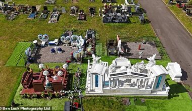 five years after the death of bare-knuckle boxer 'Big' Willy Collins, Daily Mail can reveal how his controversial 37-tonne memorial has morphed into a vast family shrine