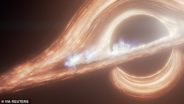 The researchers found that the black hole contained 50 million times the mass of the sun, but its surrounding galaxy contained only half that mass. This would only be possible if its existence predated the birth of the first stars (stock image)