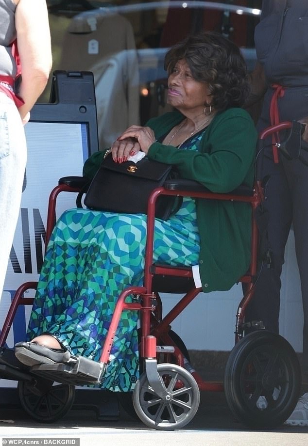 Michael Jackson's mother Katherine Jackson looked weak during a rare outing in Los Angeles on Thursday