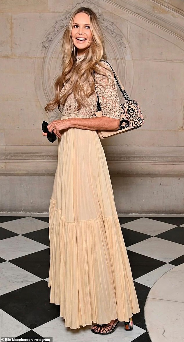 At 61, Elle Macpherson says she would no longer wear a miniskirt - and at 6ft high heels are also out the window