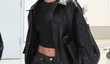 Kristin Cavallari showcased her toned abs as she arrived in Los Angeles on Friday. The Hills star, 38, looked relaxed in all black as she walk through the Los Angeles International Airport