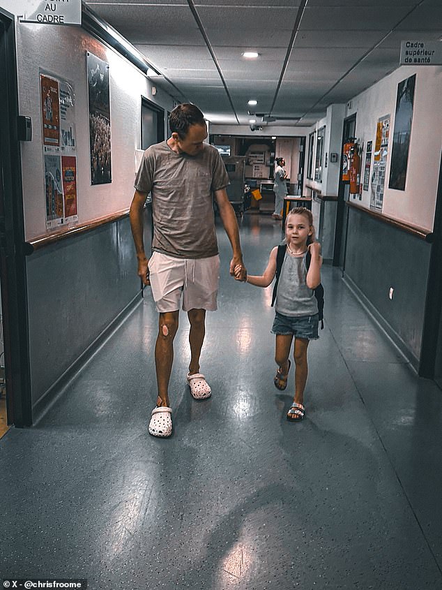 The multi-Tour de France winner said he was 'relieved' to be leaving hospital earlier this month