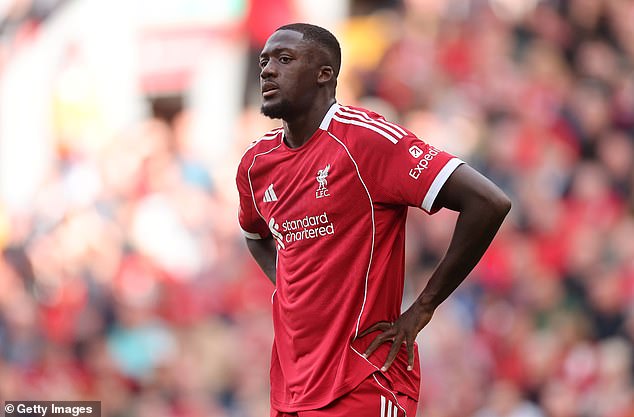 Konate's Liverpool future is uncertain with the defender having just a year left on his contract
