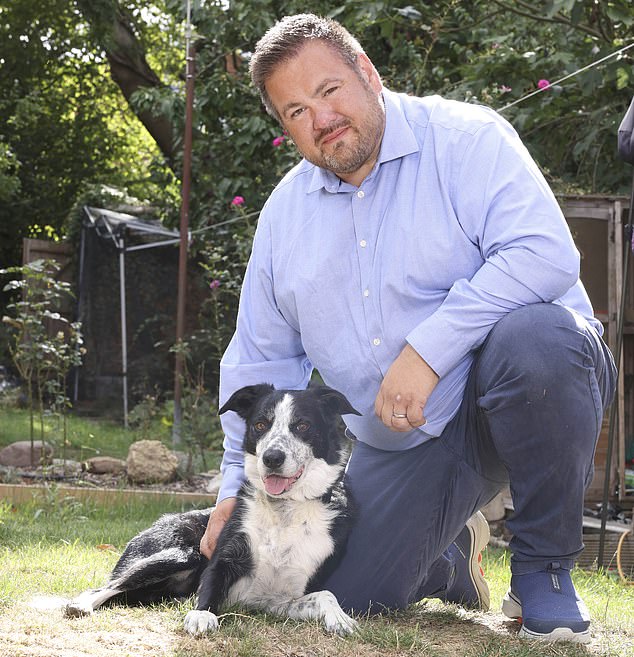 Matt Earl, a former primary school teacher, has learnt to open up and speak about his feelings and has found comfort in walking his dog, Bryn