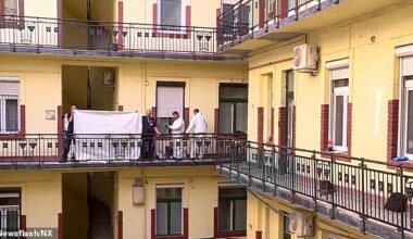 Picture shows the building where the incident happened, in Budapest's party district