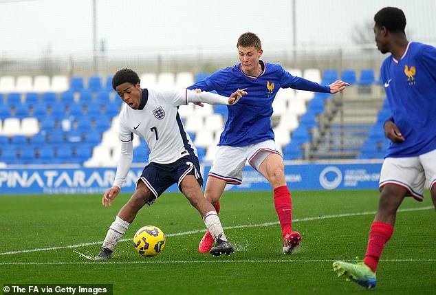 As well as being an England youth star, the 16-year-old plays for Chelsea's Under 21 side