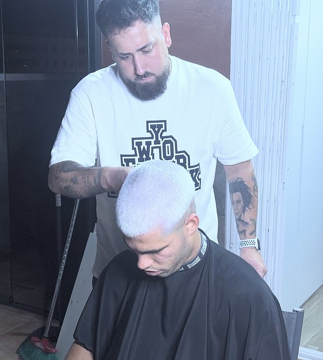 His long-term long-term barber Victor had not been present in New York for his first trim