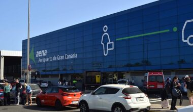 A British man has died in a fall at Gran Canaria's airport. The tragedy happened around 7.30am this morning. Police have confirmed they are investigating the circumstances. Pictured: A stock image of Gran Canaria's airport