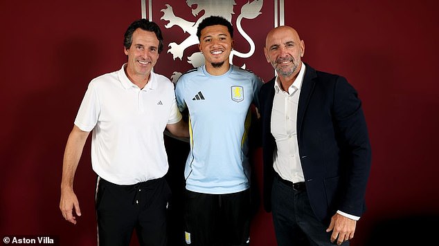 At the weekend he faces his old team Aston Villa, who have signed Jadon Sancho on loan