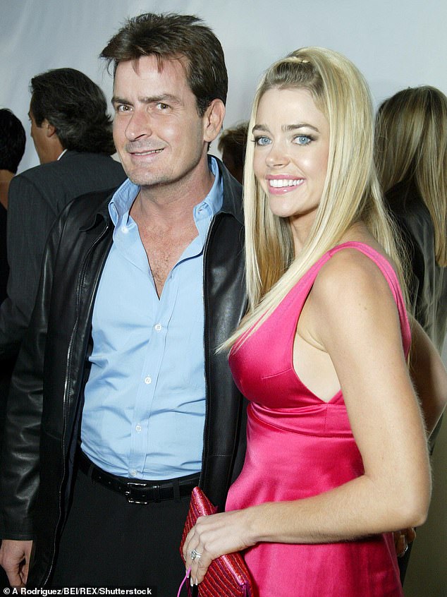 Sheen with his second wife, former Bond Girl Denise Richards, in 2003