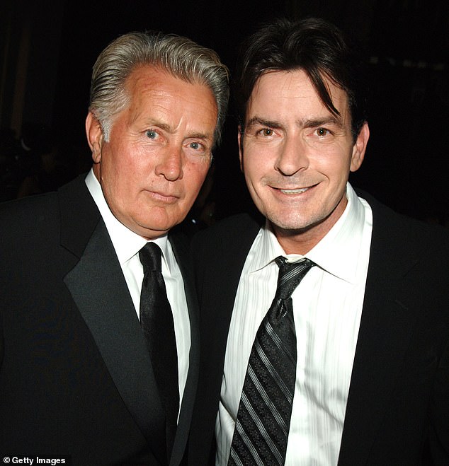 Sheen with his father Martin as presenters during the 2006 Annual Primetime Emmy Awards