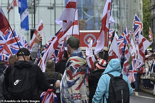 Thousands of people gathered in Stamford Street, London early on Saturday ahead of a march on Whitehall