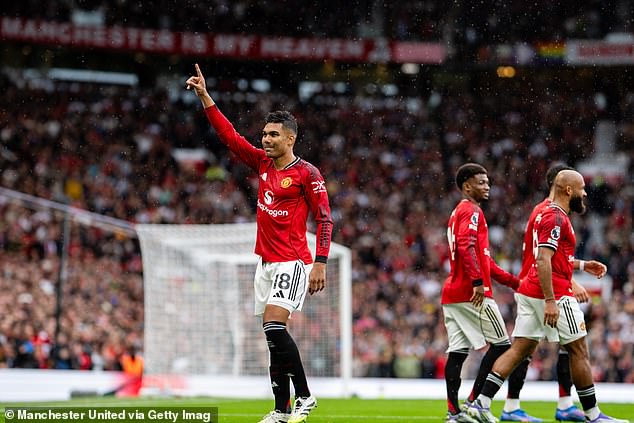 With Casemiro on the pitch, United have been able to restrict opponents to very few chances