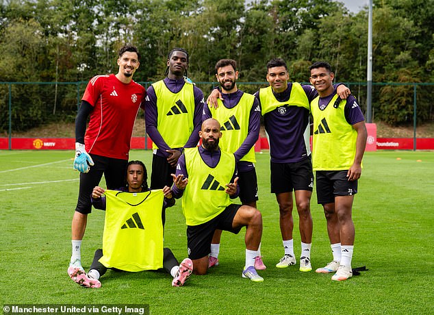 He is an important leader and is helping the likes of Diego Leon (far right) to settle into the side