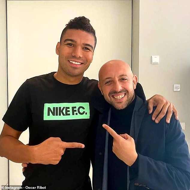Daily Mail Sport spoke to Casemiro's long-time agent Oscar Ribot (right) about the Brazilian
