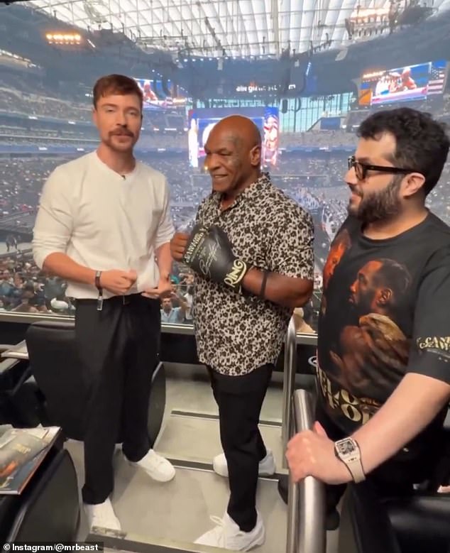 MrBeast, Mike Tyson and Turki Al-Sheikh work to promote Canelo-Crawford on Saturday
