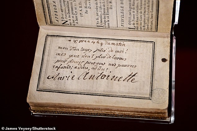 Written in the early hours of the morning on October 16th, 1793, Marie Attoinette's final death note spoke of her grief for her children at the loss of their mother