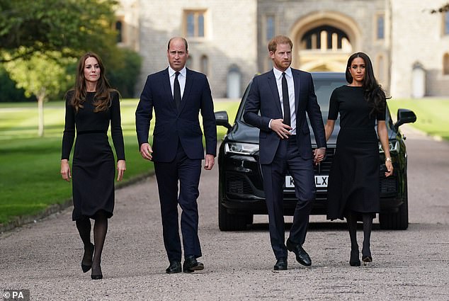 Meghan has not set foot in the UK since September 2022, when the couple were on a charity visit and the Queen died