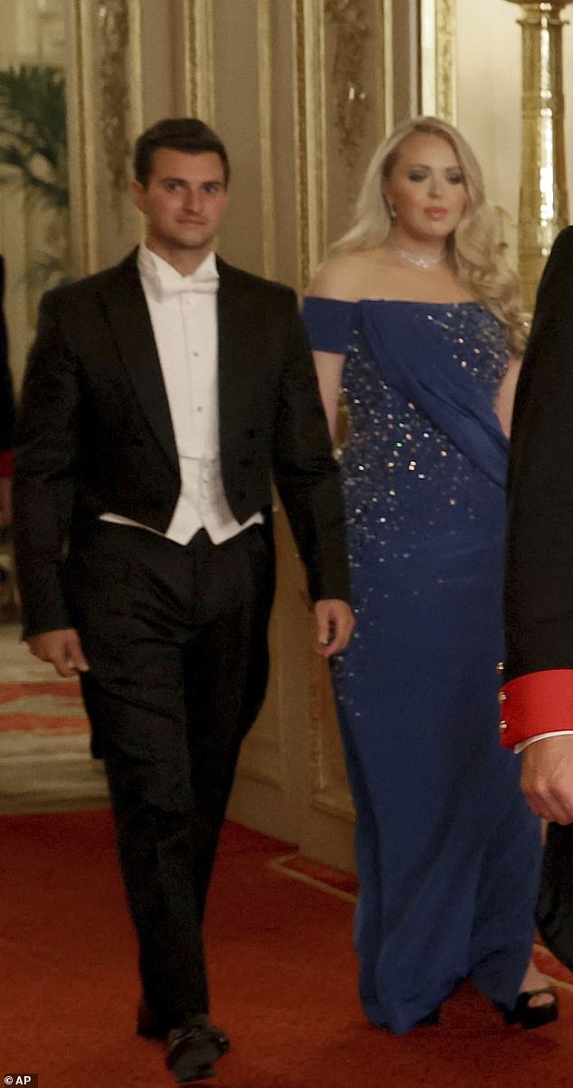 The couple were spotted arriving to the state banquet hosted by King Charles III and Queen Camilla , where the President and First Lady are guests of honor