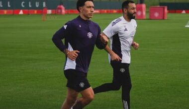 Lisandro Martinez revealed that he's back on the grass in an Instagram post on Wednesday