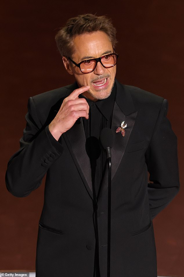 During his 2024 Golden Globes acceptance speech Robert Downey Jr. admitted to popping a pill before taking the stage saying: 'I took a beta blocker, so this is going to be a breeze.'
