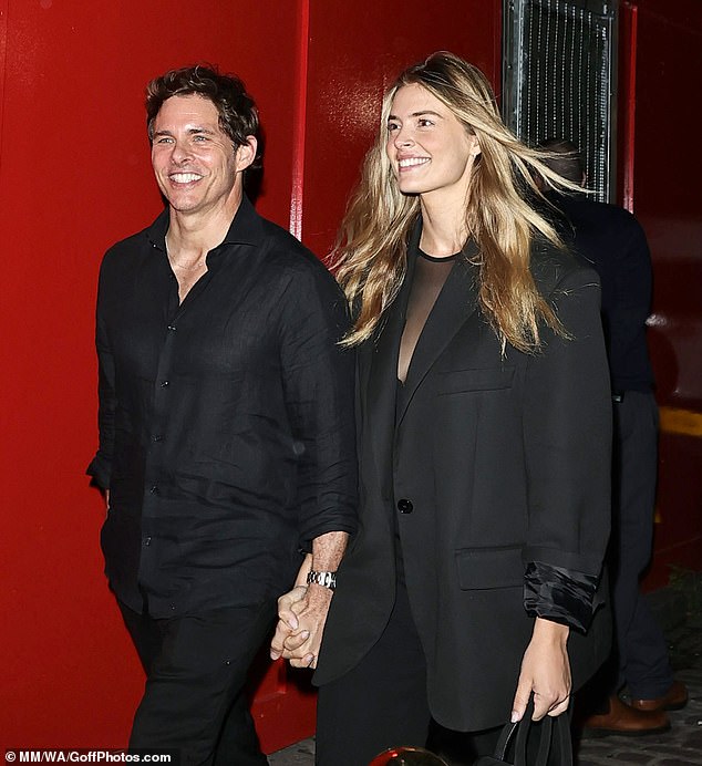 James Marsden was joined by girlfriend Frederique Brons at the party